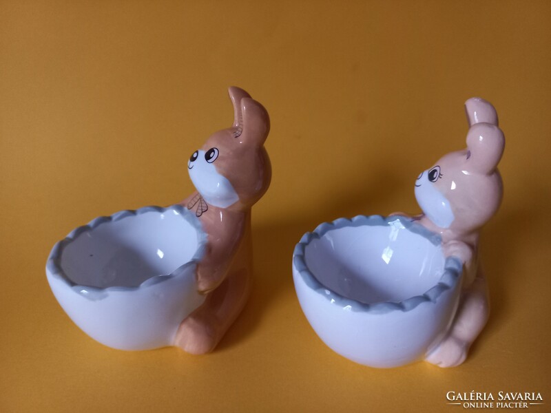 Set of 2 Easter bunny egg holders