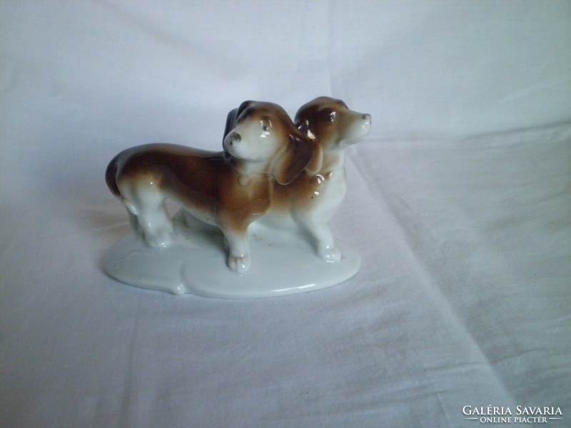 Grafenthal porcelain dachshund figurines