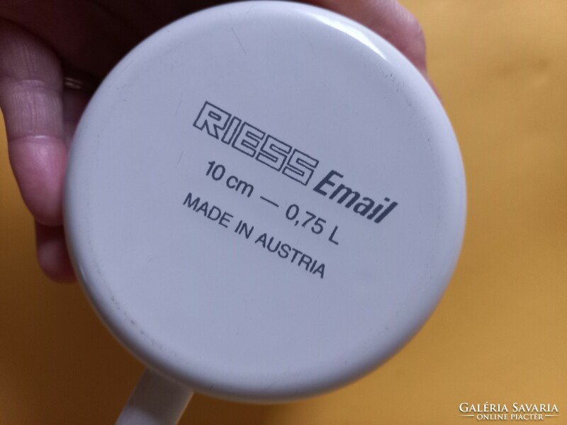 Riess Austrian enamel mug milk kettle