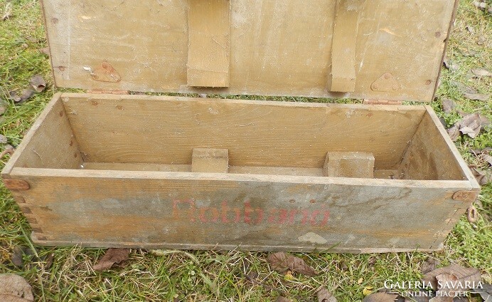 Ii.Vh rare Hungarian wooden ammunition box
