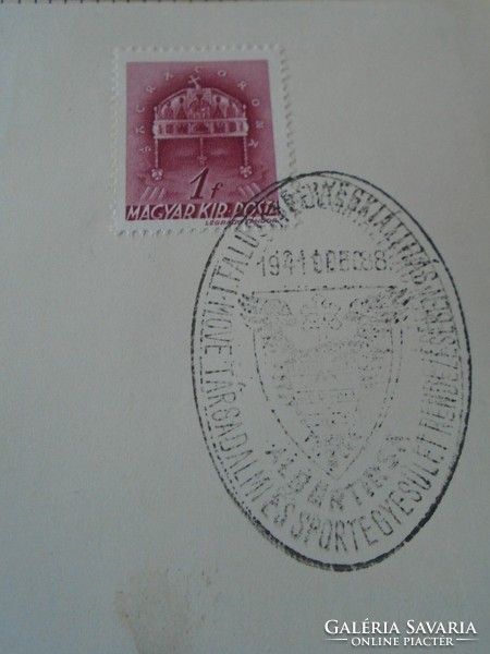 ZA411.38  Alkalmi bélyegzés  MOVE Társadalmi és Sportegyesület - Albertirsa  1941
