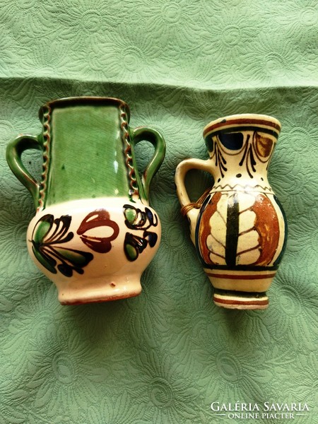 Bowl and 2-handled jug