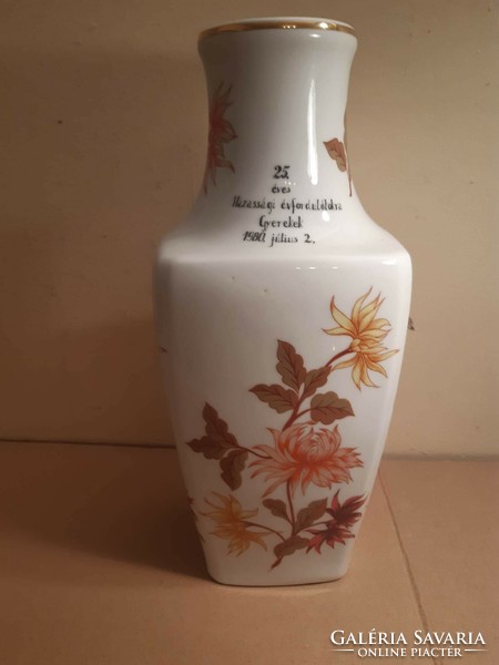 37 cm-es gyönyörű Hollóházi váza