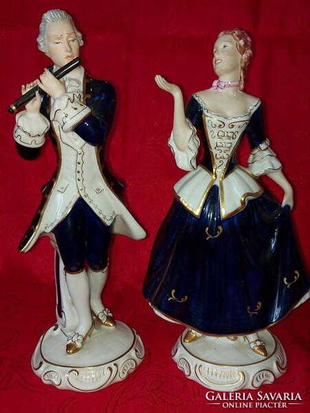 Royal dux rococo couple figures