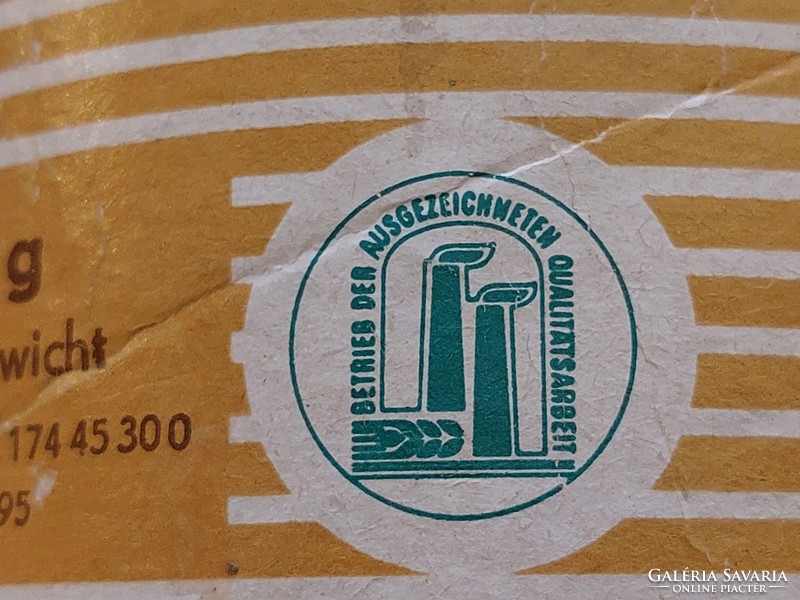 Régi karácsonyi mézeskalácsos doboz 1971 német retro papírdoboz