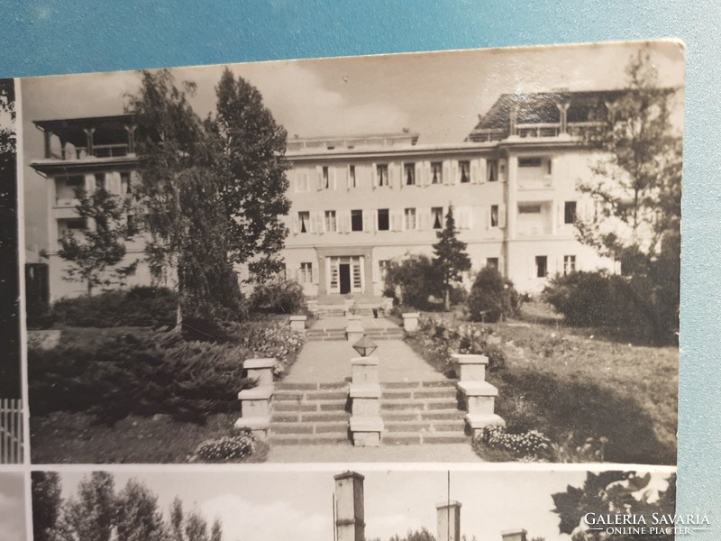 Old postcard 1962 balatonalmádi resorts photo postcard