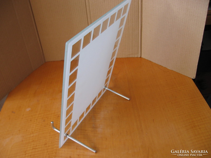 Glass sheet cookbook holder, ipad holder, stand
