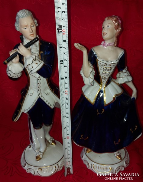 Royal dux rococo couple figures