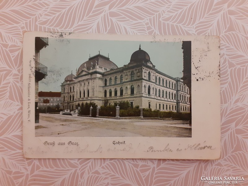 Old postcard 1904 graz photo postcard