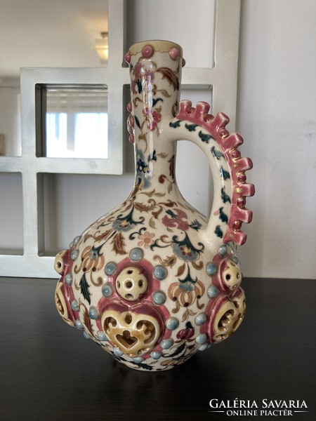 Antik Zsolnay perzsa dekoros váza