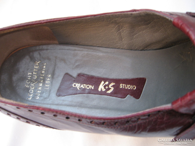 Bordó bőr Creation  K+S Studio női cipő Kennel+Schmenger 5,5