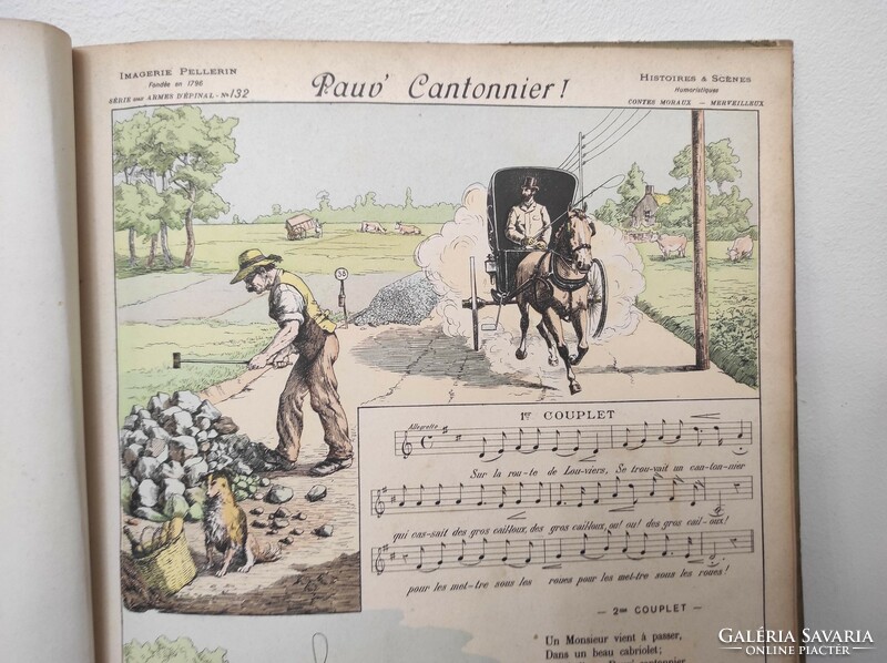 The ancestor of the antique comic book is an entertaining, funny cartoon publication in French