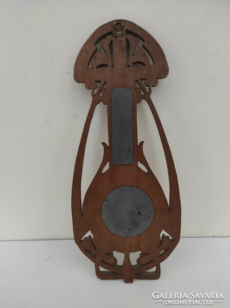 Antique art nouveau jugendstil wall thermometer barometer not working 603