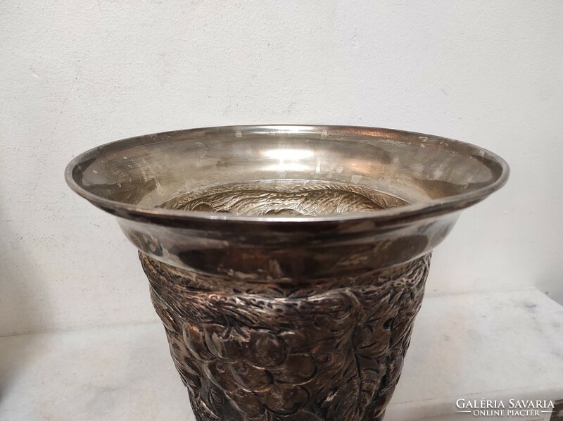 Antique champagne bucket embossed grape motif champagne drink ice holder 139