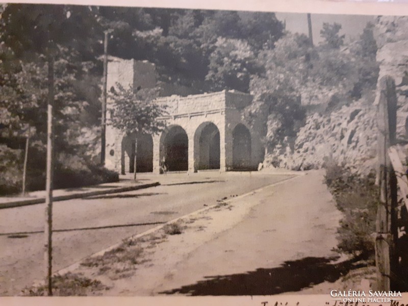 Régi képeslap 1947 Pécs Mecsek fotó levelezőlap