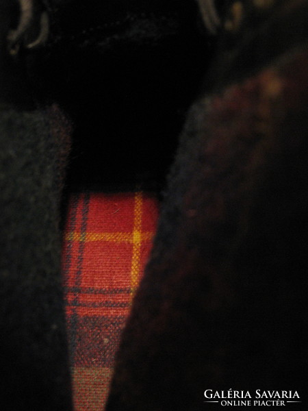 Fekete GABOR kán-kán, can can cipő, csizma skót kockás béléssel 39-es