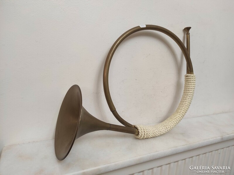 Antik sárgaréz trombita kürt fúvós hangszer  150