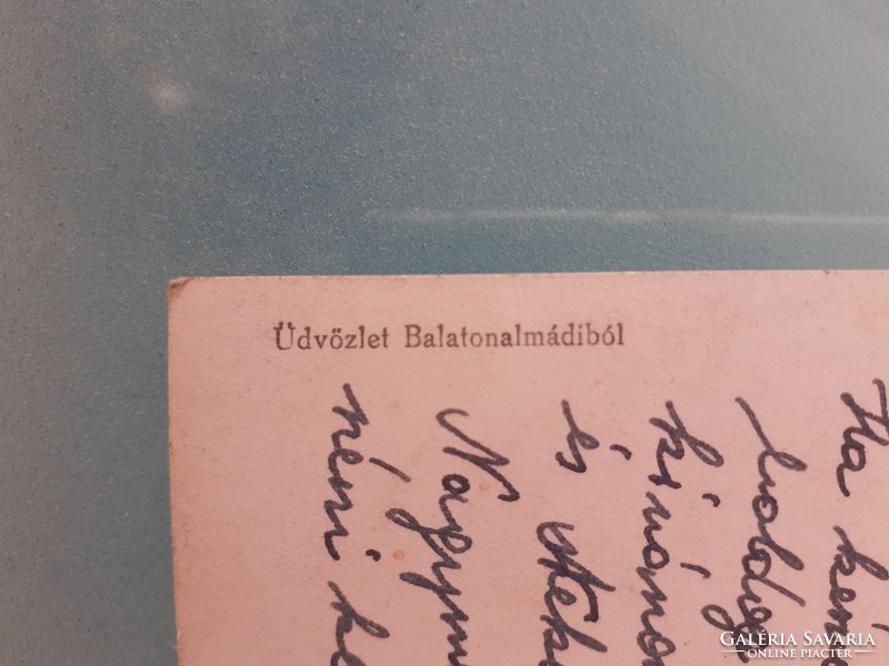Régi képeslap 1962 Balatonalmádi üdülők fotó levelezőlap