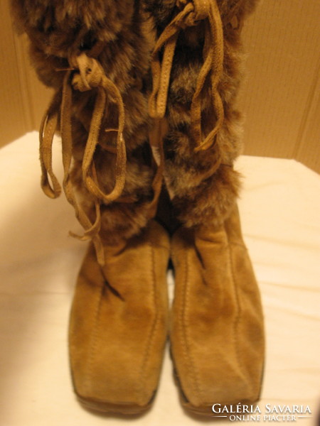 Hush puppies long fur women's boots 42