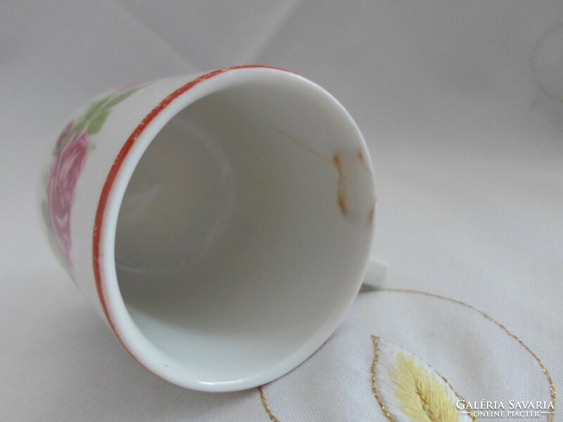 Zsolnay porcelain rose coffee cup