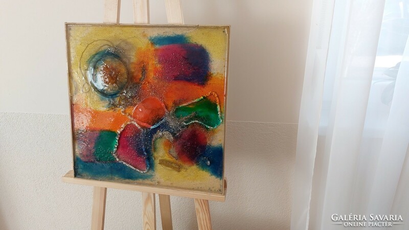 (K) abstract painting ? 45X45 cm