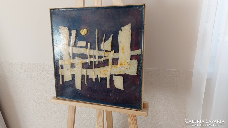 (K) abstract painting (?) 45X45 cm
