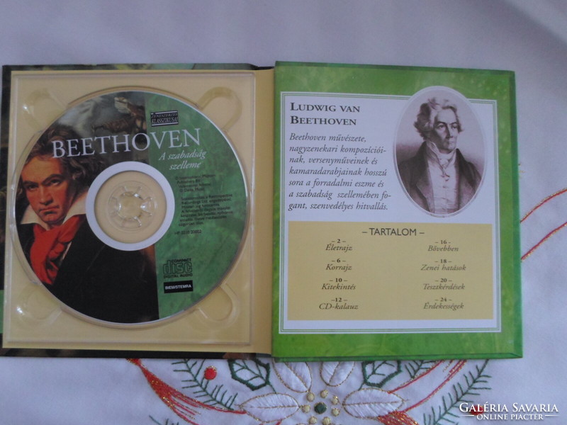 A zeneszerzés klasszikusai: Ludwig van Beethoven – A szabadság szelleme (Mester Kiadó, CD + könyv)