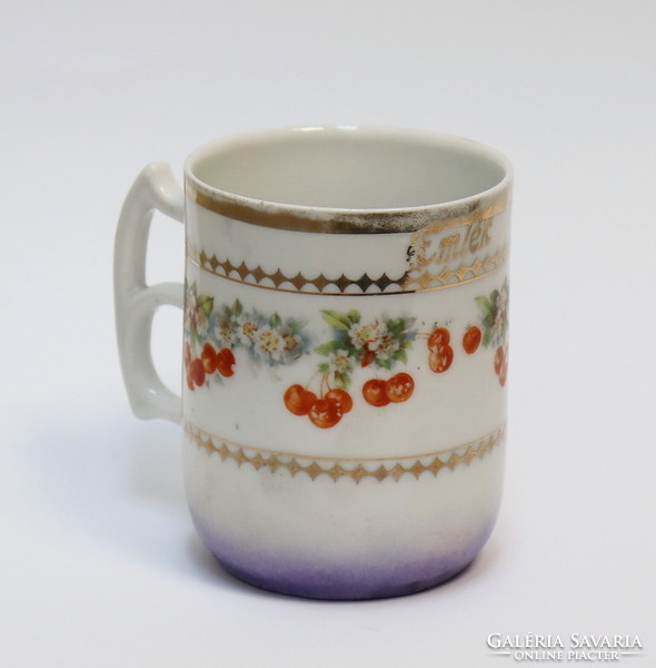 Art Nouveau souvenir mug