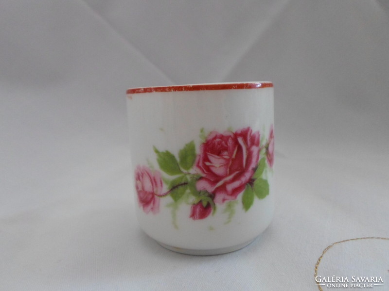 Zsolnay porcelain rose coffee cup