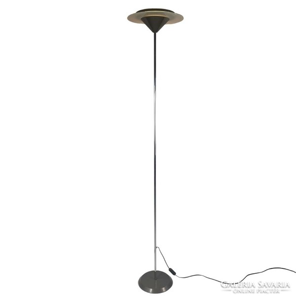 Mid-century metal-glass floor lamp