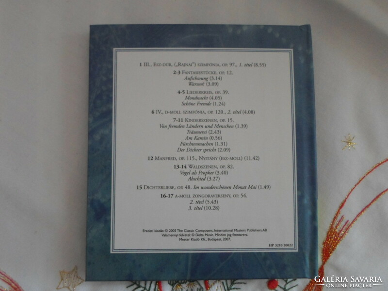 A zeneszerzés klasszikusai: Robert Schumann – Költészet és románc (Mester Kiadó, CD + könyv, 2007)