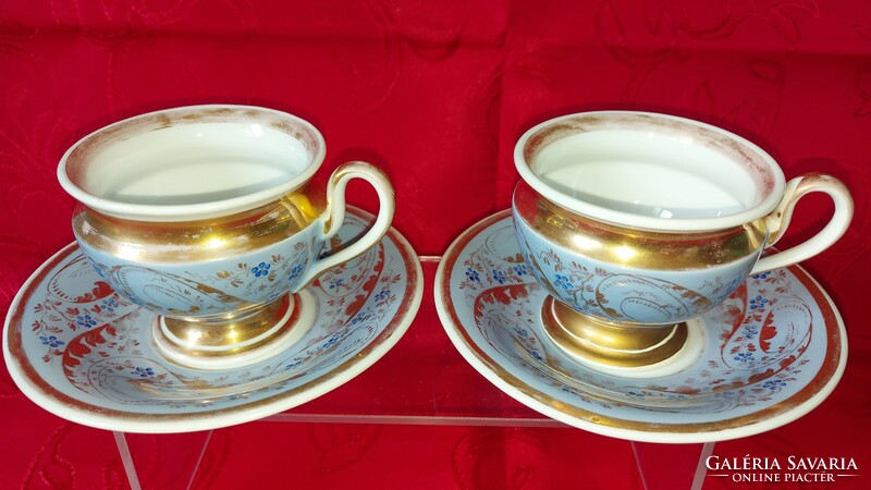 Antique German Bidermeier cups