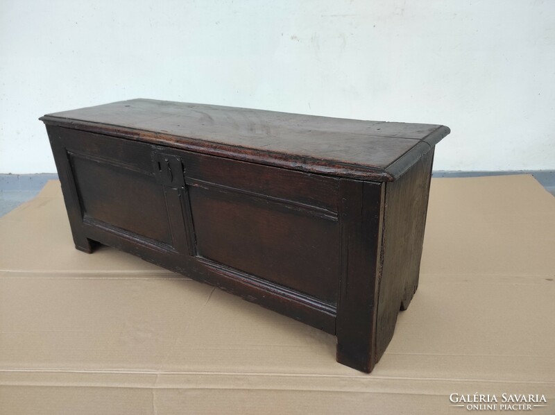 Antique renaissance chest furniture hardwood 18th - 19th century 812