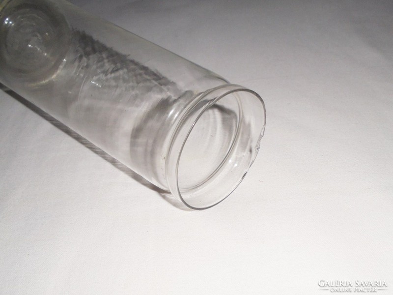 Régi vékony falú befőttes dunsztos üveg - 0.5 liter