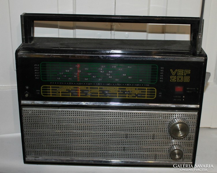 Old Russian vef 206 radio from the 1970s and 1980s