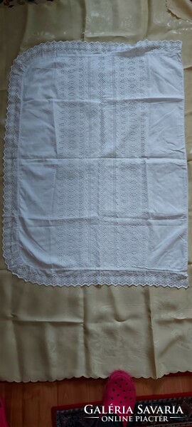 Old folk Madeira lace apron, fabric