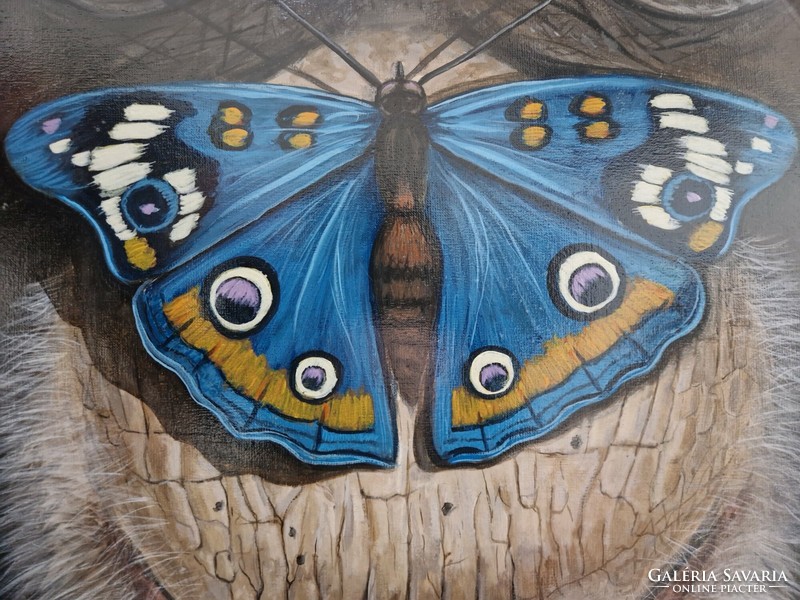 Sarah Creek - Kék pillangó című festménye