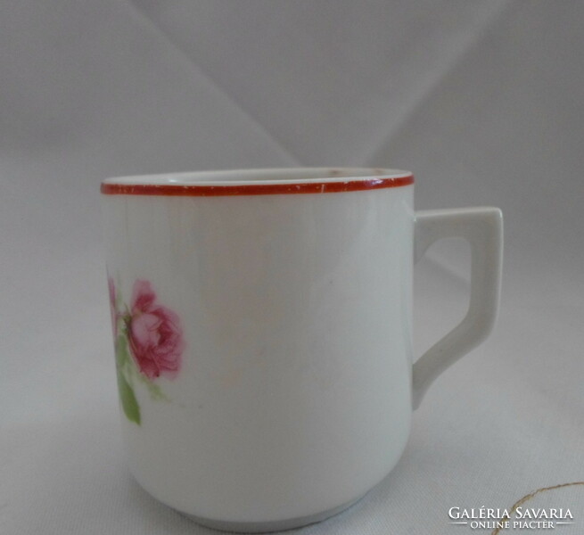 Zsolnay porcelain rose coffee cup