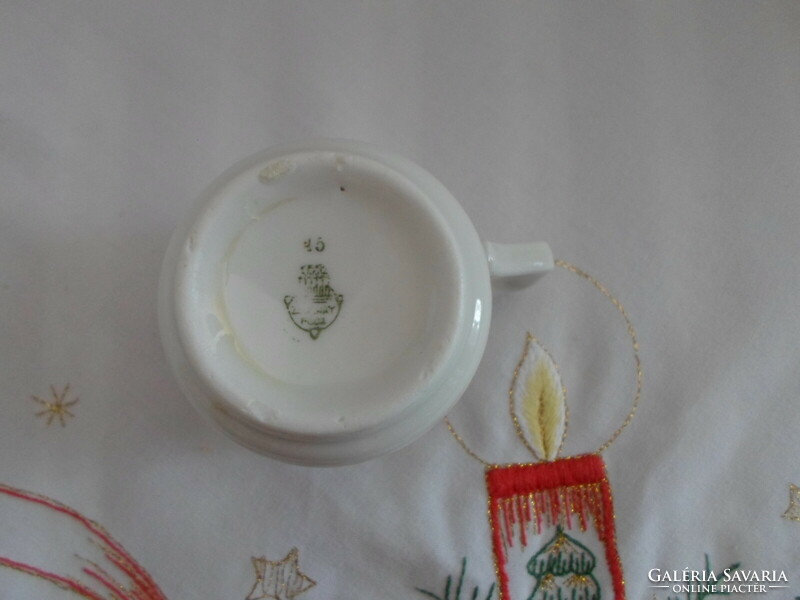 Zsolnay porcelain rose coffee cup