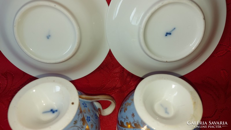 Antique German Bidermeier cups