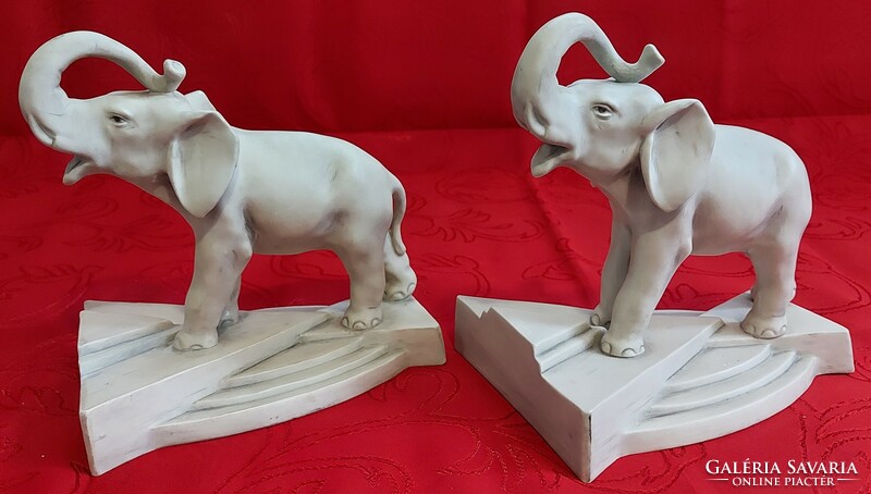 Royal dux art deco elephants