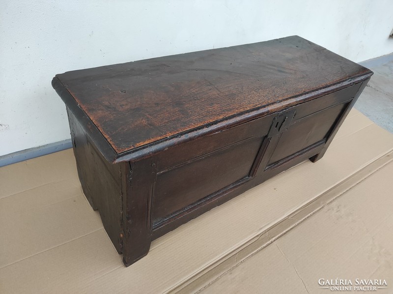 Antique renaissance chest furniture hardwood 18th - 19th century 812