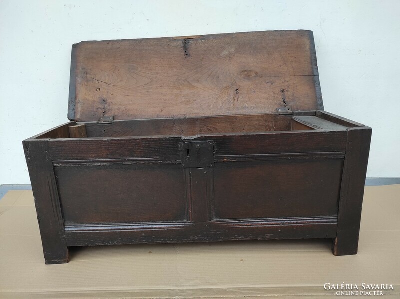 Antique renaissance chest furniture hardwood 18th - 19th century 812