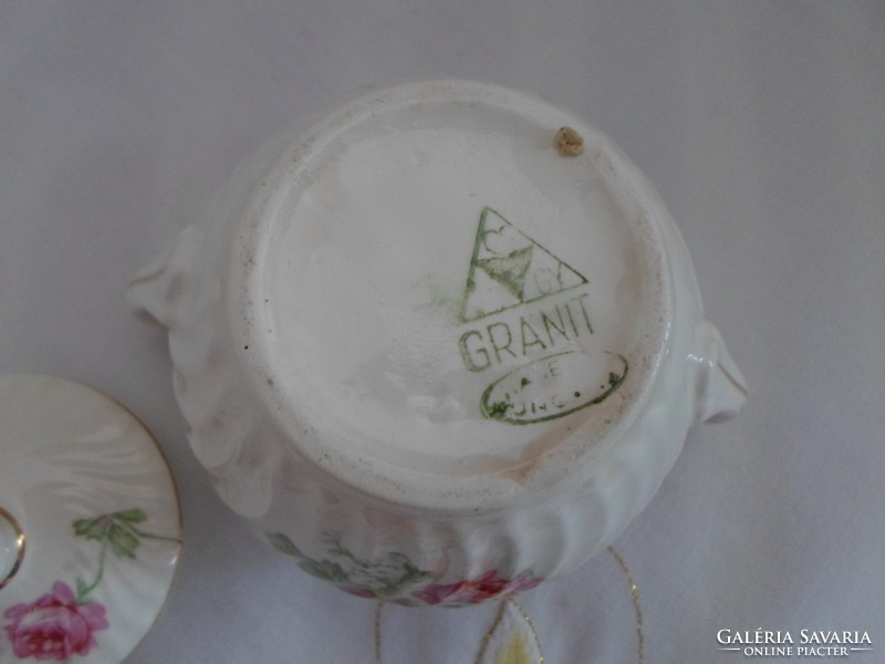 Granite pink sugar bowl (ceramic)