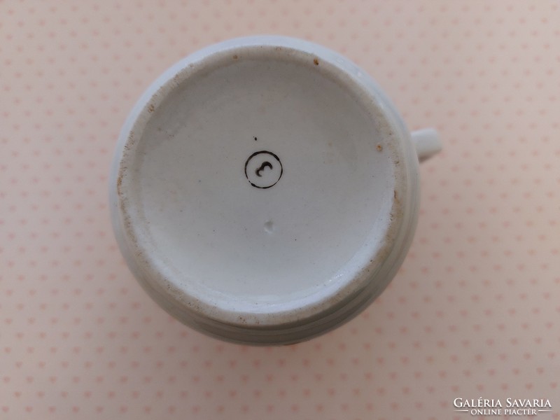 Old zsolnay porcelain mug fairytale pattern tea cup baby girl pattern