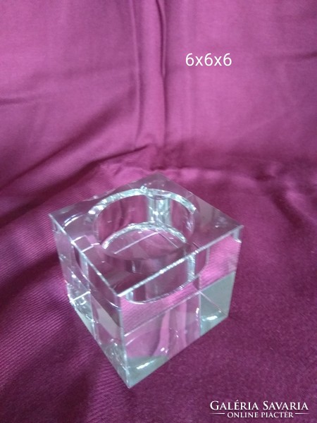 Lead crystal candle holder or candle holder