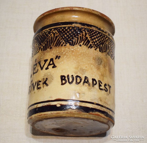 Éva supplements Budapest glazed ceramic advertising dish 17.4 x 13 cm