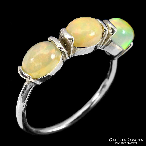 59 And real fire opal 925 silver ring