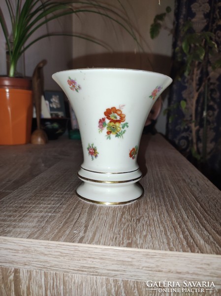 Porcelain floral, elegant, old vase