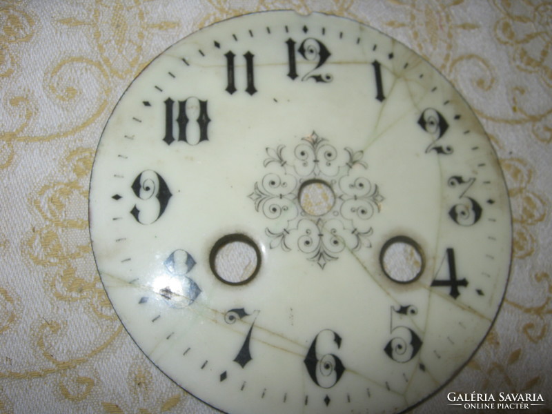 Old enamel clock face